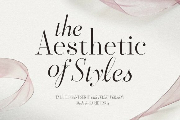 Aestheticstyles Regular: Elegant Typography