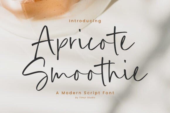 Apricote Smoothie Font for Creative Projects