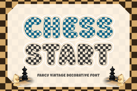 Chess Start Font for Editorial Design