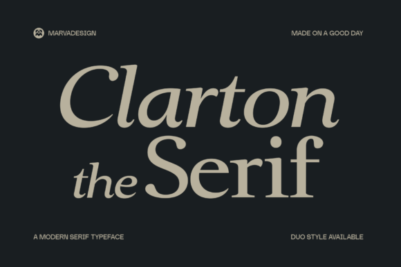 Clarton: A Modern Serif Font for Web Design