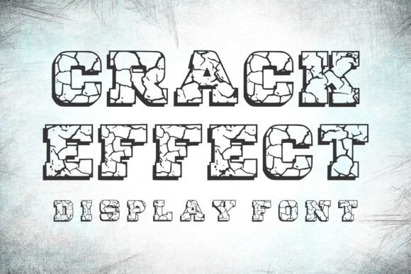 Crack Effect Font for Bold Branding