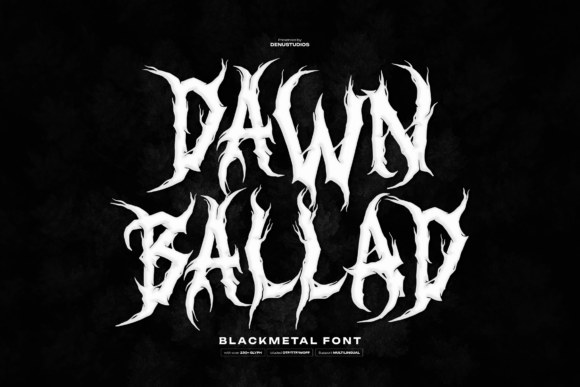 Dawn Ballad: A Dark, Bold Blackletter Font