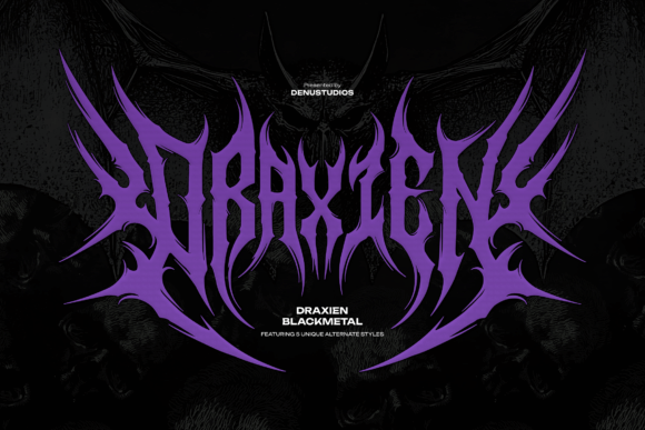 Draxien: A Fierce Blackletter Font for Extreme Branding