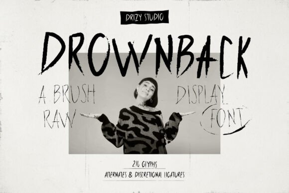 Drownback Font: Bold & Expressive