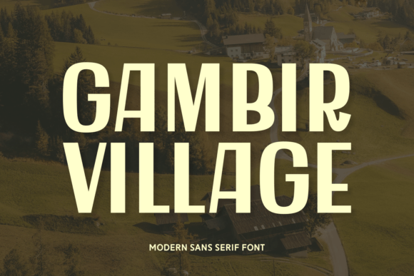 Gambir Village Font for Business
