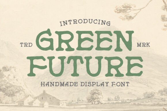 Green Future Font for Web Design