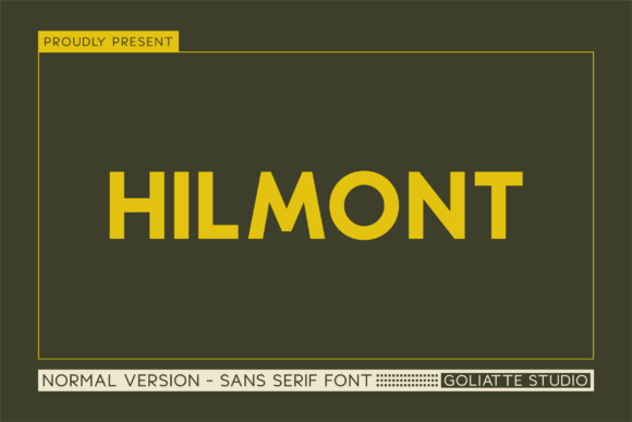 Hilmont: A Modern Sans Serif Typeface