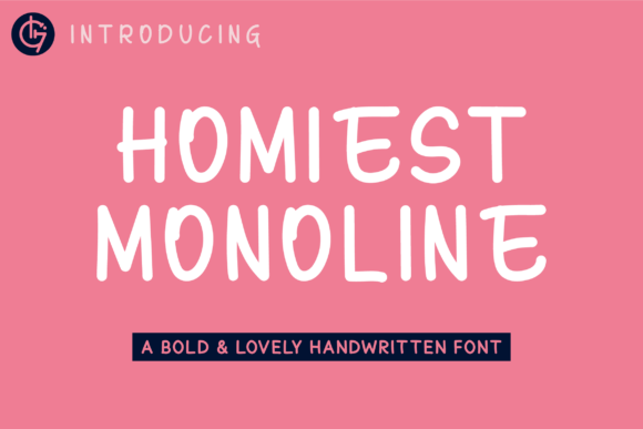 Homiest Monoline: A Handwritten Font for Editorial Design