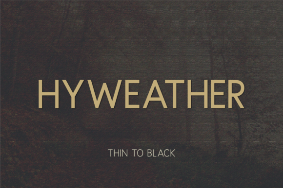 Hyweather: A Modern Font for Business
