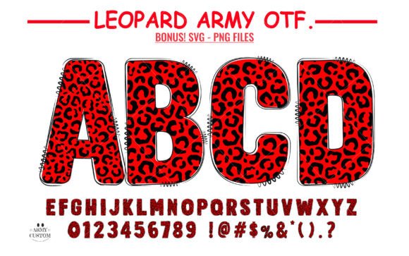 Leopard Pattern Font: Bold and Elegant