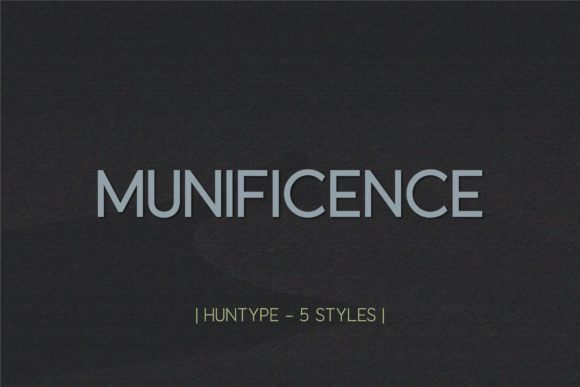 Munificence: A Modern Sans Serif for Creative Projects