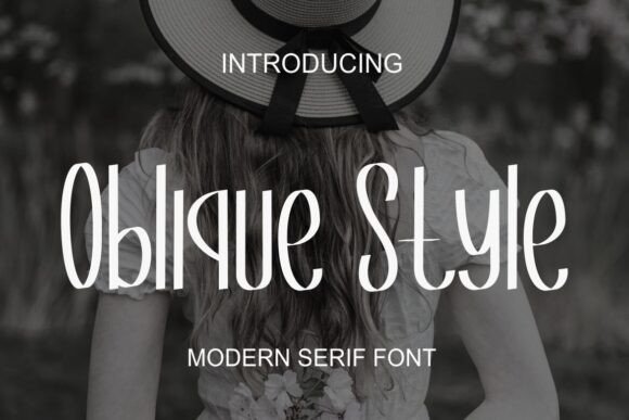 Oblique Style: A Sophisticated Serif Font