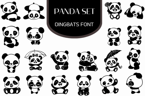 Panda Set: A Cute Font for Campaign Design