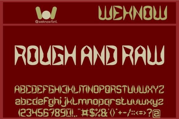 Rough and Raw Font: Bold and Playful