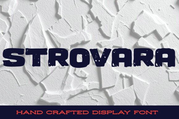 Strovara Font for Bold Editorial Design