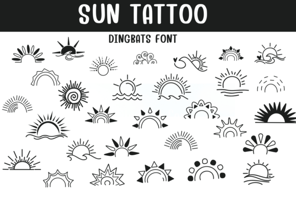Sun Tattoo Font for Professional Branding