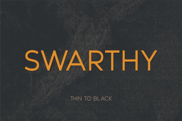 Swarthy: A Modern Typeface for Editorial Design