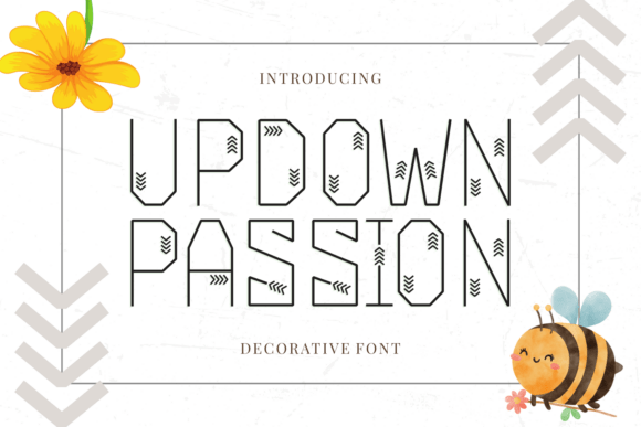 Updown Passion Font for Editorial Design