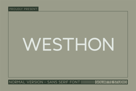Westhon: A Modern Sans Serif for Designers