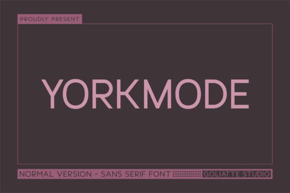 Yorkmode – Modern Sans Serif Font